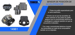 SENSOR DE ACELERACION (TPS) CHRYSLER-DODGE-HYUNDAI SEBRING 14961
