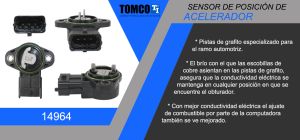 SENSOR DE ACELERACION (TPS) CHRYSLER-DODGE-HYUNDAI H100 VAN 14964