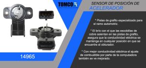 SENSOR DE ACELERACION (TPS) CHRYSLER-DODGE-HYUNDAI ATOS 14965