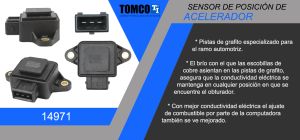 SENSOR DE ACELERACION (TPS) CHEVROLET-GMC-BUICK-CADILLAC ASTRA 14971