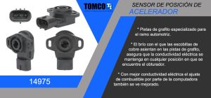 SENSOR DE ACELERACION (TPS) CHEVROLET-GMC-BUICK-CADILLAC TRACKER 14975