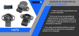 SENSOR DE ACELERACION (TPS) CHRYSLER-DODGE-HYUNDAI H100 14976