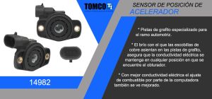 SENSOR DE ACELERACION (TPS) NISSAN PLATINA 14982