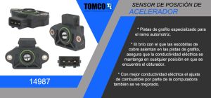 SENSOR DE ACELERACION (TPS) VOLKSWAGEN CABRIO 14987