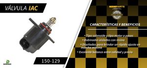 VALVULA IAC CHEVROLET-GMC-BUICK-CADILLAC BERETTA 150-129