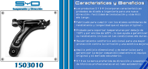 HORQUILLA DE SUSPENSION CHEVROLET-GMC-BUICK-CADILLAC CORSA 1503010-SYD