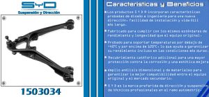 HORQUILLA DE SUSPENSION CHEVROLET-GMC-BUICK-CADILLAC AVALANCHE 1503034-SYD