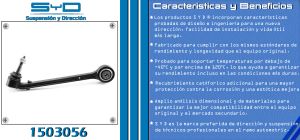 HORQUILLA DE SUSPENSION CHEVROLET-GMC-BUICK-CADILLAC CAMARO 1503056-SYD