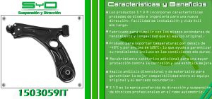 HORQUILLA DE SUSPENSION CHEVROLET-GMC-BUICK-CADILLAC SONIC 1503059IT