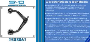 HORQUILLA DE SUSPENSION CHEVROLET-GMC-BUICK-CADILLAC SIERRA 1503061-SYD