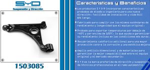 HORQUILLA DE SUSPENSION CHEVROLET-GMC-BUICK-CADILLAC TRAX 1503085-SYD