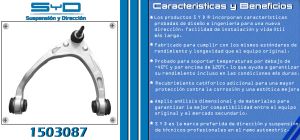 HORQUILLA DE SUSPENSION CHEVROLET-GMC-BUICK-CADILLAC CADILLAC ESCALADE 1503087-SYD