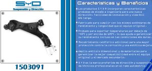 HORQUILLA DE SUSPENSION CHEVROLET-GMC-BUICK-CADILLAC EQUINOX 1503091-SYD