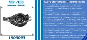 HORQUILLA DE SUSPENSION CHEVROLET-GMC-BUICK-CADILLAC CAPTIVA 1503093-SYD
