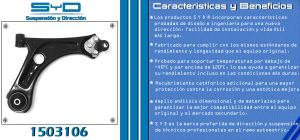 HORQUILLA DE SUSPENSION CHEVROLET-GMC-BUICK-CADILLAC AVEO 1503106-SYD