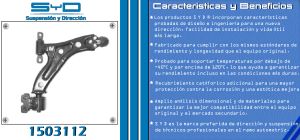HORQUILLA DE SUSPENSION CHEVROLET-GMC-BUICK-CADILLAC SPARK 1503112-SYD