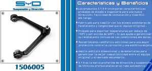 HORQUILLA DE SUSPENSION CHRYSLER-DODGE-HYUNDAI ASPEN 1506005-SYD