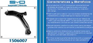 HORQUILLA DE SUSPENSION CHRYSLER-DODGE-HYUNDAI VERNA 1506007-SYD