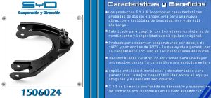 HORQUILLA DE SUSPENSION CHRYSLER-DODGE-HYUNDAI CIRRUS 1506024-SYD