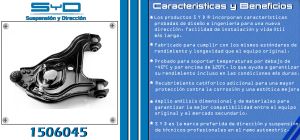 HORQUILLA DE SUSPENSION CHRYSLER-DODGE-HYUNDAI RAM 2500 PICK-UP 1506045-SYD