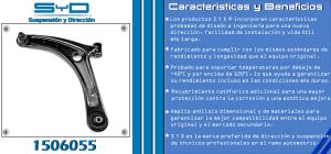 HORQUILLA DE SUSPENSION CHRYSLER-DODGE-HYUNDAI CALIBER 1506055-SYD