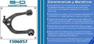 HORQUILLA DE SUSPENSION CHRYSLER-DODGE-HYUNDAI 300 1506057-SYD