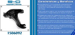 HORQUILLA DE SUSPENSION CHRYSLER-DODGE-HYUNDAI RAM 2500 PICK-UP 1506092-SYD