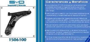 HORQUILLA DE SUSPENSION CHRYSLER-DODGE-HYUNDAI DODGE I 10 1506100-SYD