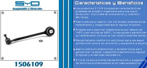 HORQUILLA DE SUSPENSION CHRYSLER-DODGE-HYUNDAI 300 C 1506109-SYD