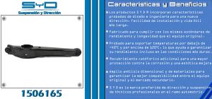 HORQUILLA DE SUSPENSION CHRYSLER-DODGE-HYUNDAI CALIBER 1506165-SYD