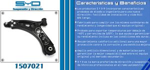 HORQUILLA DE SUSPENSION FIAT FIAT 500 1507021-SYD