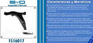 HORQUILLA DE SUSPENSION NISSAN QUEST 1516017-SYD