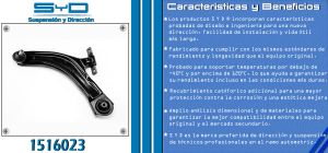 HORQUILLA DE SUSPENSION NISSAN ROGUE 1516023-SYD