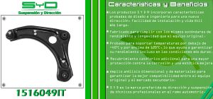 HORQUILLA DE SUSPENSION NISSAN MARCH 1516049IT