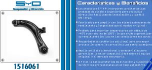 HORQUILLA DE SUSPENSION NISSAN SENTRA 1516061-SYD