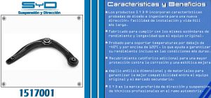 HORQUILLA DE SUSPENSION PEUGEOT 307 1517001-SYD