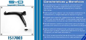 HORQUILLA DE SUSPENSION PEUGEOT 306 1517003-SYD