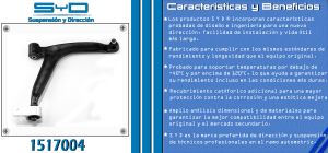 HORQUILLA DE SUSPENSION PEUGEOT 306 1517004-SYD