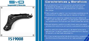 HORQUILLA DE SUSPENSION RENAULT FLUENCE 1519008-SYD
