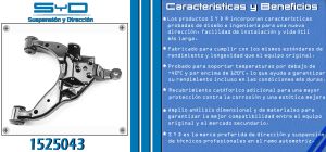 HORQUILLA DE SUSPENSION TOYOTA TACOMA 1525043-SYD