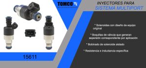 INYECTOR MULTIPORT CHEVROLET-GMC-BUICK-CADILLAC CAVALIER 15611