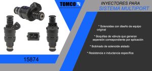 INYECTOR MULTIPORT CHRYSLER-DODGE-HYUNDAI DAKOTA 15874