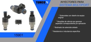 INYECTOR MULTIPORT CHRYSLER-DODGE-HYUNDAI ATOS 15901