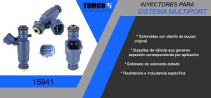 INYECTOR MULTIPORT CHRYSLER-DODGE-HYUNDAI DODGE I 10 15941