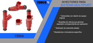 INYECTOR MULTIPORT CHRYSLER-DODGE-HYUNDAI DAKOTA 15954