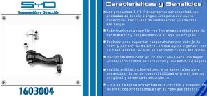 BRAZO AUXILIAR CHEVROLET-GMC-BUICK-CADILLAC AVALANCHE 1603004-SYD