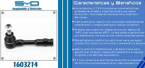 TERMINAL DE DIRECCION CHEVROLET-GMC-BUICK-CADILLAC ASTRA 1603214-SYD