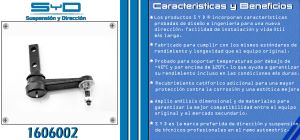 BRAZO AUXILIAR CHRYSLER-DODGE-HYUNDAI RAM 1500 PICK-UP 1606002-SYD