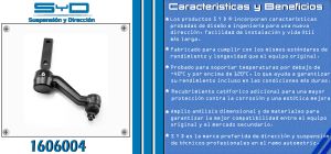 BRAZO AUXILIAR CHRYSLER-DODGE-HYUNDAI DAKOTA 1606004-SYD