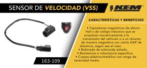 SENSOR DE VELOCIDAD (VSS) FORD-LINCOLN-MERCURY CONTOUR 163-109